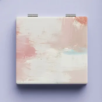 Kosmetické zrcátko Kapesní kosmetické oboustranné zrcátko vzorované | kosmetické doplňky - Styl 6