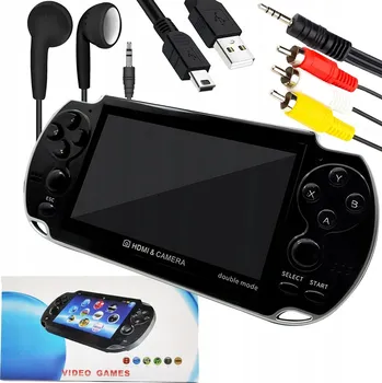 Herní konzole Mini Přenosná Retro Herní Konzole 1000 Her POLSKÉ MENU USB HDMI SD 5,1"