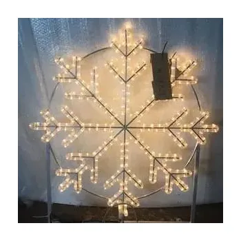 2D LED světelná vločka sada na VO, 80 × 80 cm, teple bílá