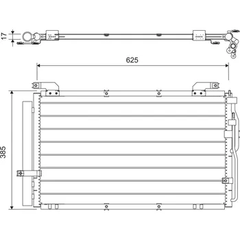Výparník klimatizace Kondenzátor, klimatizace VALEO 818075