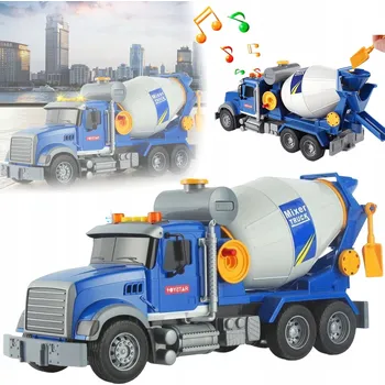 autíčko ROZVÍJEJÍCÍ NÁKLADNÍ AUTO MÍCHAČKA S LED SVĚTLEM A ZVUKEM DÁREK 3+ ROKY