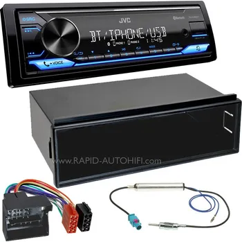 Audio Autorádio VW Polo 2005-2009 JVC KD-X382BT Bluetooth s instalační sadou