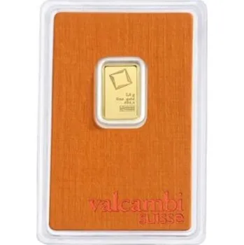 Sběratelství Zlatý slitek Valcambi 2,5 g (ryzost 999/1000)