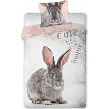 Povlečení POVLEČENÍ KRÁLÍK CUTE LIKE A BUNNY OBROVSKÝ KRÁLÍK 160x200