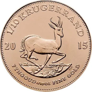 Zlatá mince Krugerrand 1/10 Oz (různé roky)