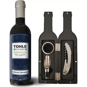 Víno Sablio Sada na víno Tohle je ten nejlepší kamarád na světě: 1 ks