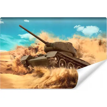 Fototapeta Fototapeta TANK Bojový Armáda Poušť 3D 90x60