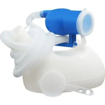 Nočník Přenosný urinál s víkem 2000ml | cestovní toaleta, mobilní pisoár 1+1 ks - Bílý