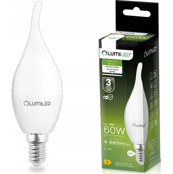 Žárovka LED žárovka E14 SVÍČKA 8W = 60W 6500K Studená bílá Svíčka CCD LUMILED