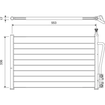 Výparník klimatizace Kondenzátor, klimatizace VALEO 818195