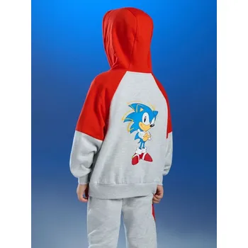 Chlapecká mikina Sinsay - Mikina s kapucí Sonic the Hedgehog - červená - 071HG-29X - 071HG-29X-134