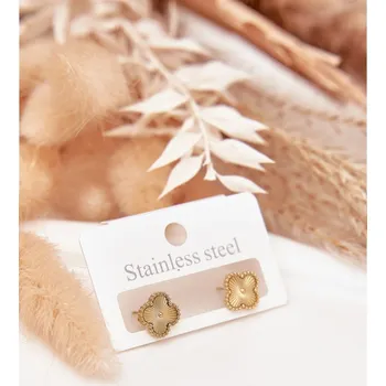 Náušnice Boto Náušnice ze nerezové oceli Barva: Zlatá, Velikost: ONE SIZE