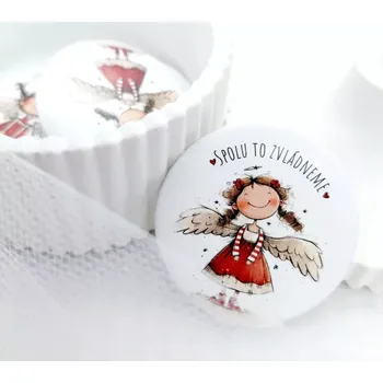 Kosmetické zrcátko Andílek Spolu to zvládneme 2, zrcátko průměr 58 mm, 1 kus