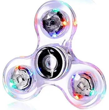 Gadget Crystal svítící fidget spinner | antistresová hračka - Bílý