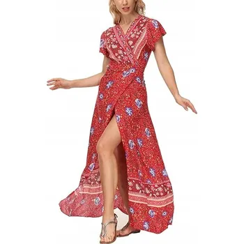 Dámské šaty Šaty boho červené vel. XL