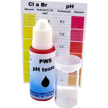 Bazén Bazénová chemie PWS Tester pH, kapkový