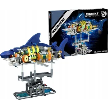 ostatní stavebnice Stavebnice 687 Ks Žralok mechanický se světlem 12+ model mořský