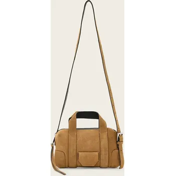 Semišová kabelka AllSaints ARES W107XE hnědá 82X, vel. ONE SIZE