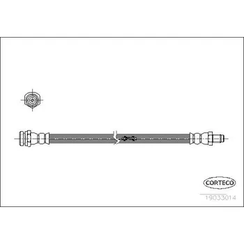Brzdová hadice Brzdová hadice CORTECO 19033014