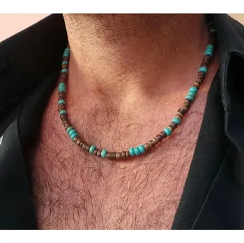 Náhrdelník Pánský korálkový náhrdelník | šperk - A6