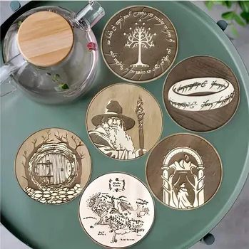 Podtácek 6 ks DVánoční dřevěné podtácky sváteční | dekorace