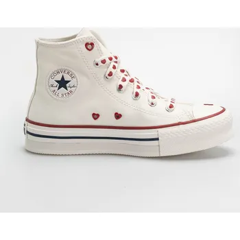 Dámská běžecká obuv Converse Chuck Taylor All Star Eva Lift Hi (vintage white) 37.5, bílá