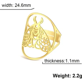 Prsten Nastavitelný prsten s motýlem | šperky - B