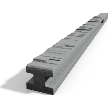 Plotový sloupek Betonový sloupek průběžný (štípaný kámen) pro výšku plotu 250 cm