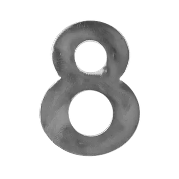 Domovní číslo číslo domové 8, 120x80x3mm hladké, bez povrchovej úpravy