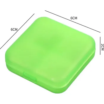 Přenosná krabička na léky mini | plastová lékovka, organizér léků - Zelená