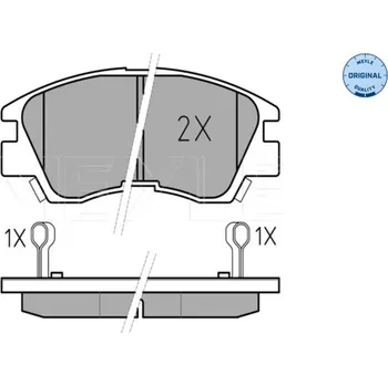 Brzdový systém Sada brzdových destiček, kotoučová brzda MEYLE 025 213 7316/W