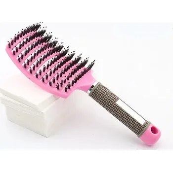 kartáč na vlasy Rozčesávací masážní kartáč na vlasy | hřeben - Růžový