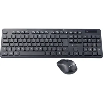 Klávesnice Gembird bezdrátový sada klávesnice a myše německá, QWERTZ černá