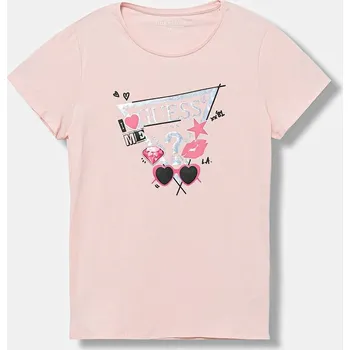 Dětské tričko Guess J5YI00.K6YW4.9BYA růžová 30X, vel. 158-166