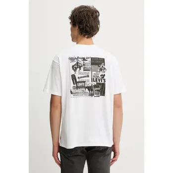 Pánské tričko Bavlněné tričko Levi's VINTAGE FIT GRAPHIC 87373.0394 bílá 00X, vel. XL