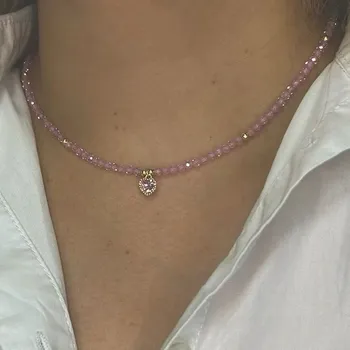 Náhrdelník Jemný boho náhrdelník srdce | dámský šperk - N0526-4