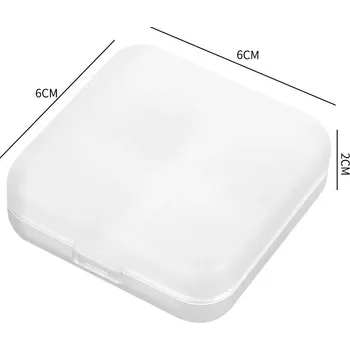 Přenosná krabička na léky mini | plastová lékovka, organizér léků - Bílá