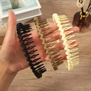 Čelenka 3 ks Stylová vlnová čelenka do vlasů | dámská doplněk - 3 ks A