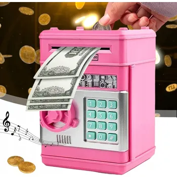 Obraz ELEKTRONICKÁ POKLADNIČKA S HLASEM, 4MÍSTNÉ HESLO, VELKÁ KAPACITA