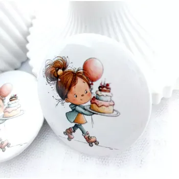 Kosmetické zrcátko Bude dort, zrcátko průměr 58 mm, 1 kus