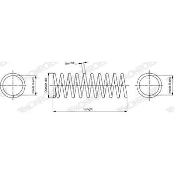 Pružina podvozku MONROE SP2611