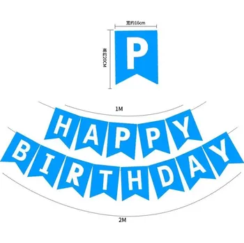 Party dekorace Narozeninová girlanda happy birthday | dekorace, party - 16