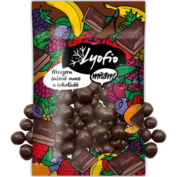 Cukrovinka Lyofio Lyofilizovaná višeň v hořké čokoládě 200 g