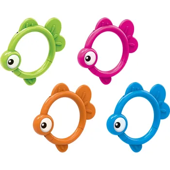 Hračka na potápění rybí kroužky set 4ks 34 cm