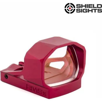 Kolimátor Shield Sights GBR Kolimátor Shield Reflex Mini Sight XL (RMSX) GLASS edition 8MOA Dot (6.5MOA) BORDEAUX RED