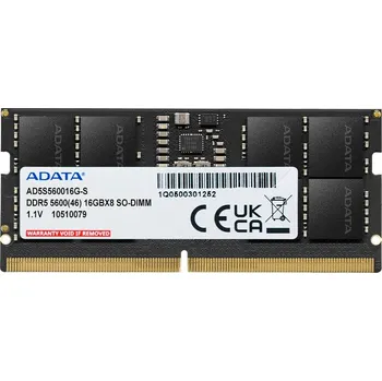 Operační paměť Adata/SO-DIMM DDR5/16/5600MHz/CL46/1x16GB