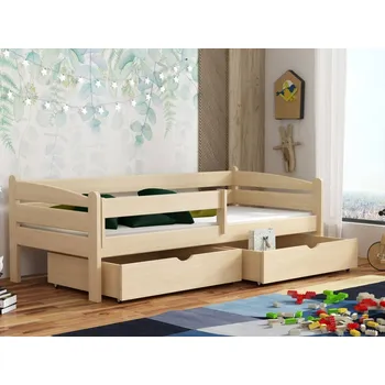 Dětská postel Dětská postel s úložným prostorem Zuza Barva dřeva: Borovice přírodní, 80x180