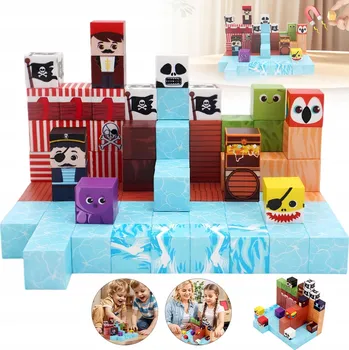 ostatní stavebnice STAVEBNICE KOSTKY 3D MAGNETIC TILES STAVEBNICE SADA 100 DÍLŮ PRO DĚTI