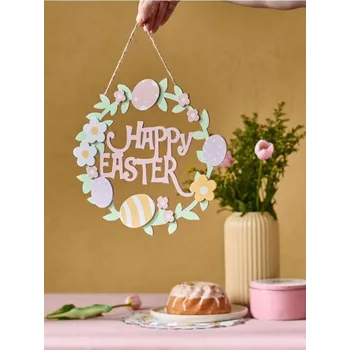 Velikonoční dekorace Sinsay - Velikonoční závěsná dekorace s nápisem „Happy Easter“ - vícebarevná - 261IN-MLC - 261IN-MLC-ONE