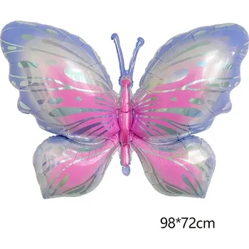 Party dekorace Barevná motýlí dekorace | balónek - motýl fialový 1 , Ostatní